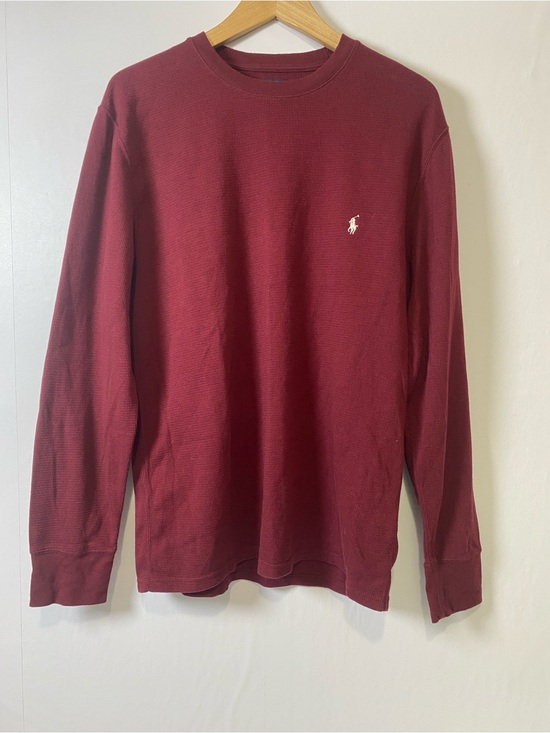 Polo Ralph Lauren Other - POLO Ralph Lauren Waffle Knit Thermal Shirt Sleepwear Top Burgundy/Red Large